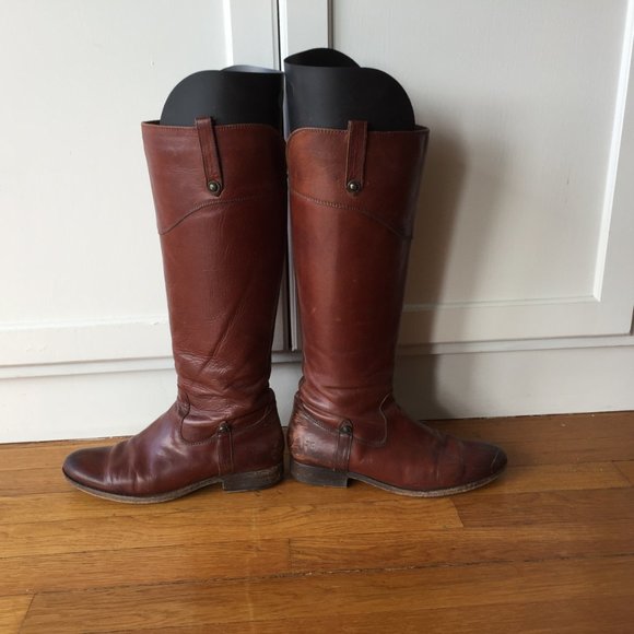 Frye Boots - Tall, Brown, and Handsome - Picture 1 of 5